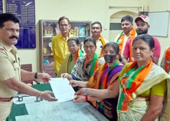 अभिनेत्री सैय्यद यांच्यावर  गुन्हा दाखल करा ; भाजपचे निवेदन