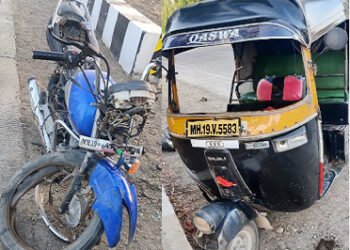 जैन व्हॅलीजवळ तीन वाहनाचा अपघात ; तीन गंभीर जखमी