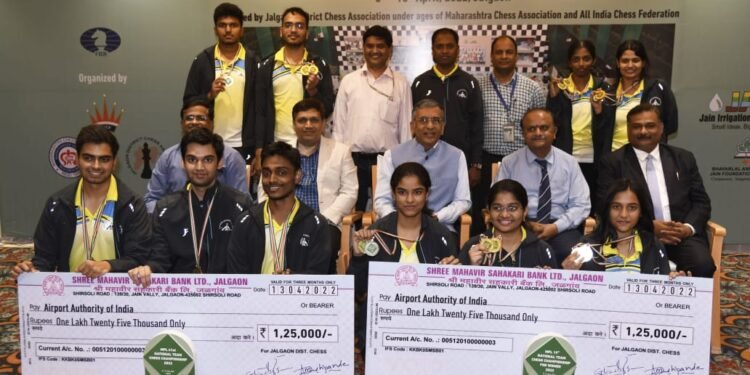 भारतीय विमानतळ प्राधिकरण संघाला दुहेरी मुकुट