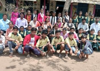 कंडारी शाळेत ज्ञानज्योत आदानप्रदान समारंभ