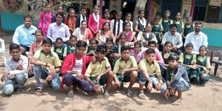 कंडारी शाळेत ज्ञानज्योत आदानप्रदान समारंभ