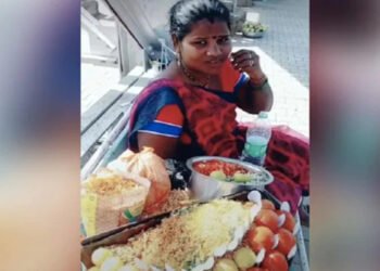 कच्चा बदाम नंतर भेळ पुरी विकणारी महिला व्हायरल