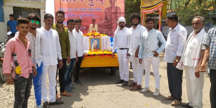 तथागत गौतम बुद्ध जयंतीनिमित्त धम्म रॅली उत्साहात