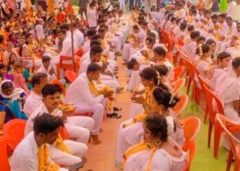 बौद्धधर्मीय सामूहिक विवाह सोहळा; ५५ जोडपी विवाहबद्ध