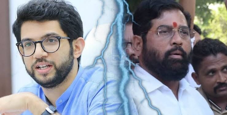 शिंदेनी पहिल्यादाच आदित्य विरोधात कंबर कसली