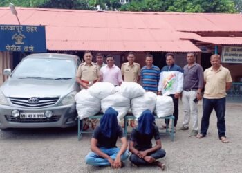 लाखोंचा अवैधरित्या गुटखा वाहतूक करणाऱ्या दोन संशयितांना अटक