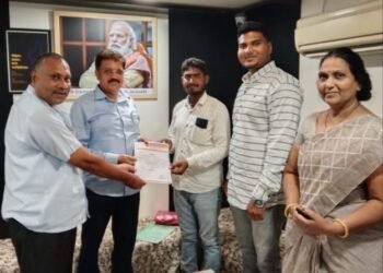 भारतीय जनता पार्टी अनुसूचित जाती मोर्चा जिल्हा उपाध्यक्षपदी प्रकाश कांबळे