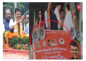 फडणवीस यांच्या रॅलीतील बॅनरवरून शहा गायब