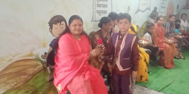 श्री संत ज्ञानेश्वर विद्यालयात गुरुपौर्णिमेनिमित्त मातृपूजन