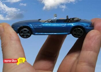 तुम्ही तरंगत्या गाड्या पहिल्या आहे का ? व्हिडिओ प्रचंड व्हायरल