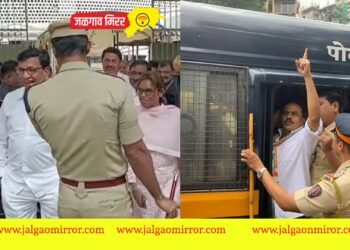 मुबंईत काँग्रेसचे आंदोलन ; पोलिसांचा रोखण्याचा प्रयन्त