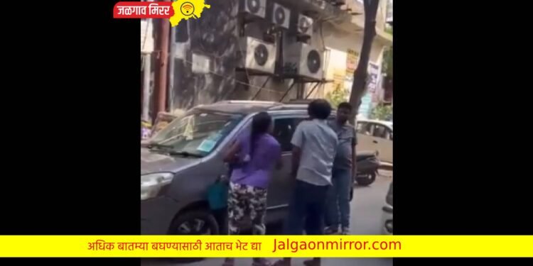 महिलेने रिक्षाचालकास ९० सेकंदात १७ वेळा मारली कानशिलात ; व्हिडीओ तुफान व्हायरल