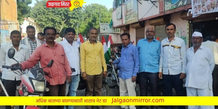 लोहाऱ्यात निघाली ‘तिरंगा दुचाकी’ रॅली