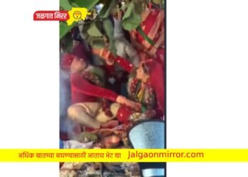 भर लग्नात नवरीने नवरदेवाला धु – धु धुतला ; व्हिडिओ तुफान व्हायरल