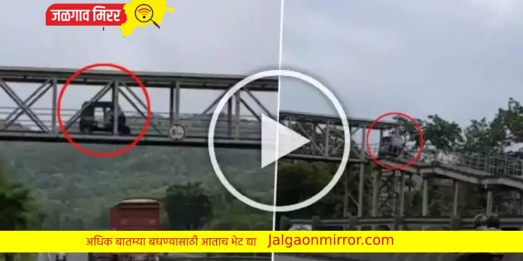 भावाने थेट रिक्षाच नेली स्कायवॉकवर ; व्हिडीओ व्हायरल