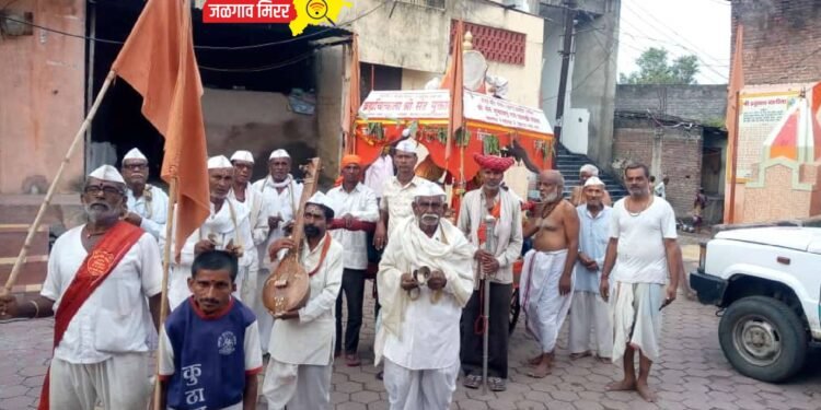 शेंदुर्णीत श्री.संत मुक्ताबाई राम पालखीचे स्वागत