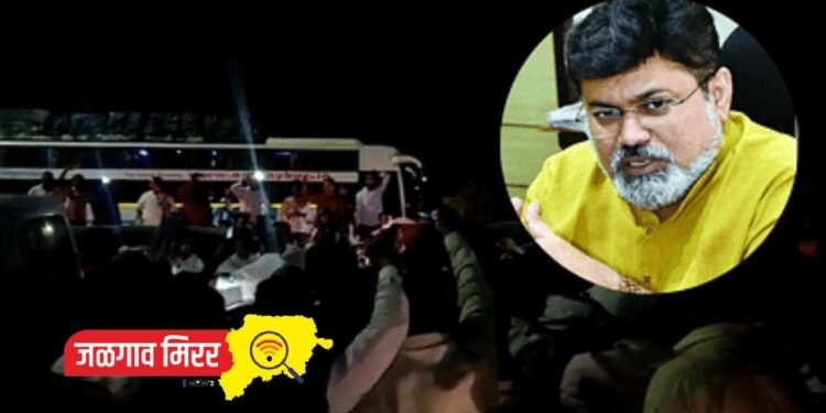 शिवसैनिकांनी माजी मंत्री सामंत यांना दाखविला कात्रजचा घाट