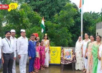 लीनेस क्लबतर्फे जयदुर्गा शाळेत स्वातंत्र्य दिवस उत्साहात