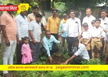 माजी मंत्री आ.एकनाथराव खडसे यांच्या वाढदिवसानिमित जामनेरात वृक्षारोपण