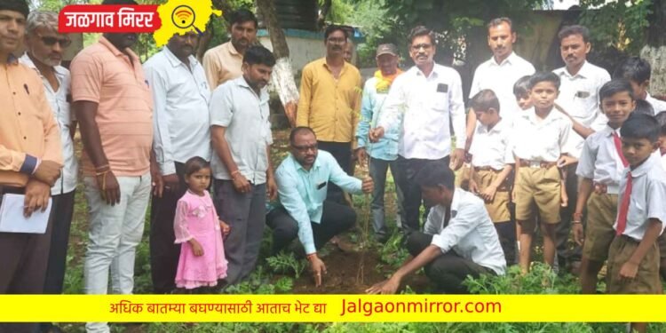 माजी मंत्री आ.एकनाथराव खडसे यांच्या वाढदिवसानिमित जामनेरात वृक्षारोपण