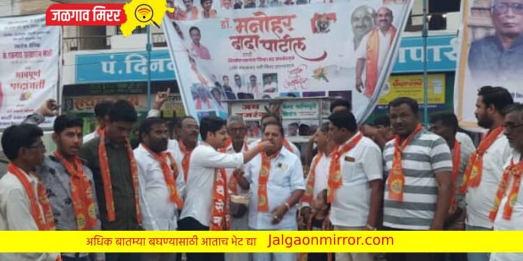 जामनेर व पहुरात न्यायालयाच्या निकालाचा शिवसेनेने साजरा केला आनंदोत्सव