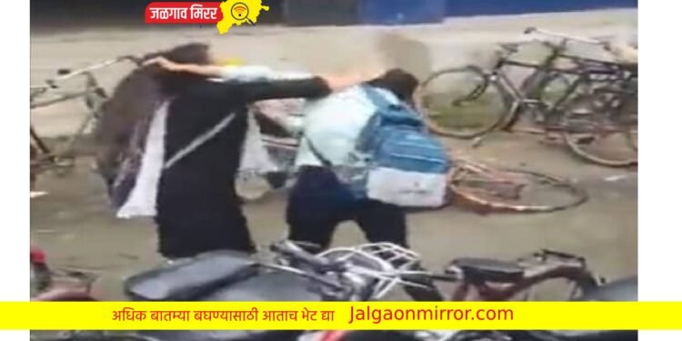 एका बॉयफ्रेंडसाठी २ गर्लफ्रेंडचा भररस्त्यावर राडा ; काय झाला शेवट पाहा VIDEO