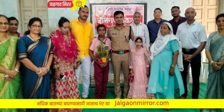 आयान खान पठाणचे कुटुंबाचे जिल्हा पोलीस अधीक्षकांनी केले कौतुक