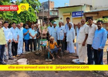 “झाड माझ्या नाथांभाऊंचं” : निंभोऱ्यात राष्ट्रवादीचा स्तुत्य उपक्रम