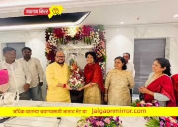 पुनश्च हरीओम. ना. गुलाबराव पाटलांचा नव्या दालनातून कामास प्रारंभ !