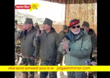 पंतप्रधान मोदी यांनी साजरी केली कारगिलमध्ये दिवाळी…
