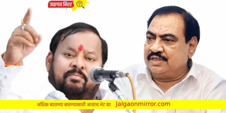 शिंदे गटातील आ.शहाजीबापूवर खडसेचा पलटवार म्हणाले…कसला मर्द..बायकोला…