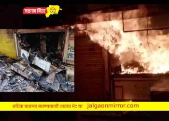 पाचोऱ्यात दुकानाला भिषण आग ; दहा लाखाचे नुकसान