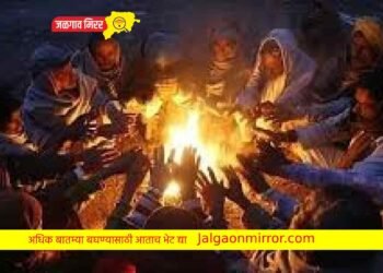 जिल्ह्यात सकाळी थंडी दुपारी उन तर रात्री पुन्हा….