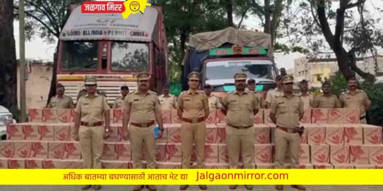 चोरटयानी कमालच केली खोके नव्हे तर बिअरचा ट्रकच लुटला; नाशिक महामार्गावर फिल्मी स्टाईल लूट