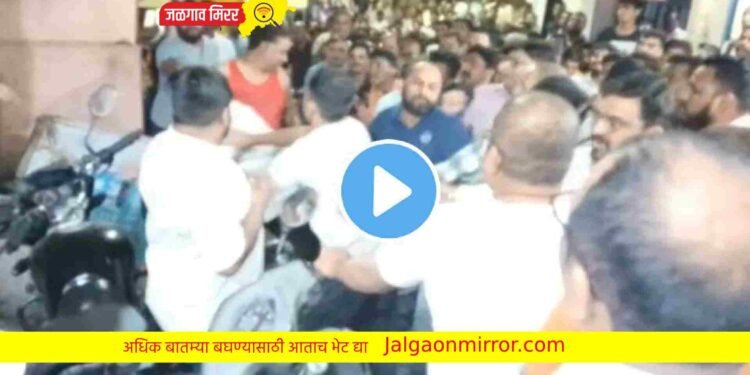 मुख्यमंत्री शिंदेंच्या जिल्ह्यात दोन्ही गटात तुफान राडा