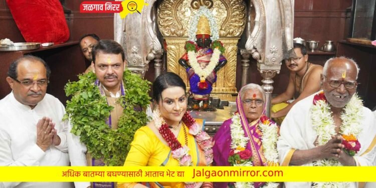 उपमुख्यमंत्री फडणवीसांनी मानले पांडुरंगाचे आभार !