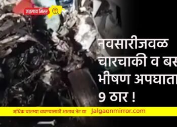 नवसारीजवळ चारचाकी व बसचा भीषण अपघातात ९ ठार !