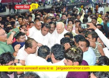 माजी मंत्री सुरेशदादांचे जळगावात अभूतपूर्व स्वागत !