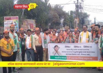 शिवसेनेच्या उपनेत्या सुषमा अंधारेंच्या निषेधार्थ जळगावात भाजपचे आंदोलन !