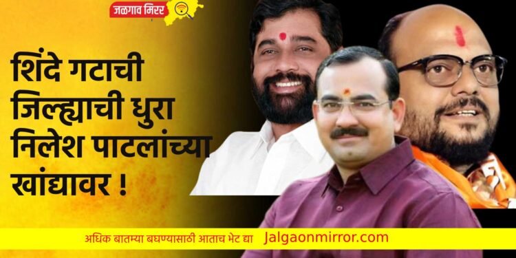 शिंदे गटाची जिल्ह्याची धुरा निलेश पाटलांच्या खांद्यावर !