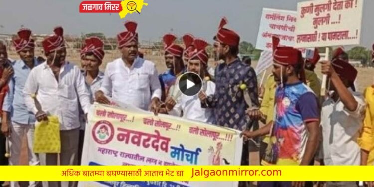 काय सांगता : नवरदेवांनी काढला मोर्चा ; मागणी वाचून व्हाल थक्क !