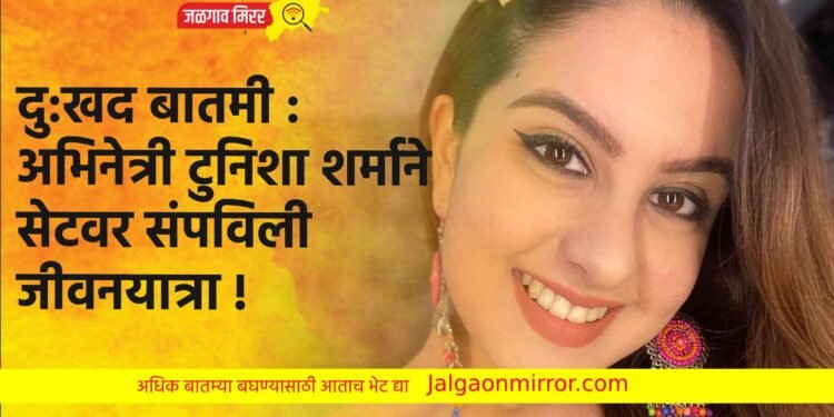 दु:खद बातमी : अभिनेत्री टुनिशा शर्माने सेटवर संपविली जीवनयात्रा !