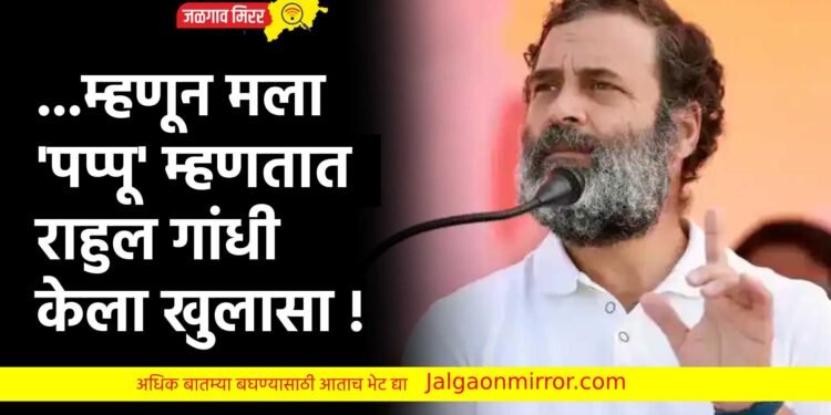 …म्हणून मला ‘पप्पू’ म्हणतात ; राहुल गांधी केला खुलासा !