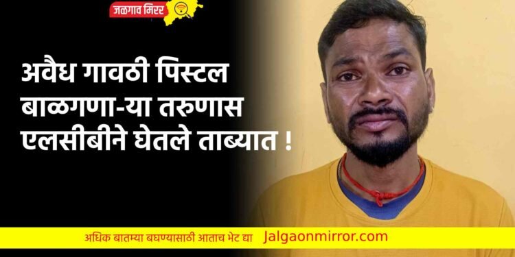अवैध गावठी पिस्टल बाळगणा-या तरुणास एलसीबीने घेतले ताब्यात !