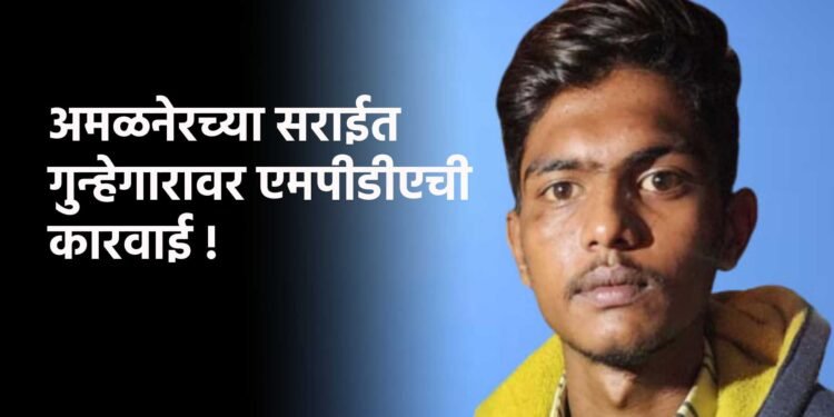 अमळनेरच्या सराईत गुन्हेगारावर एमपीडीएची कारवाई !