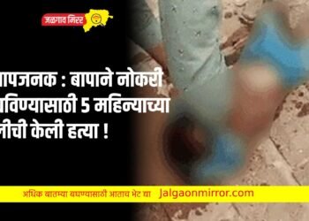 संतापजनक : बापाने नोकरी वाचविण्यासाठी ५ महिन्याच्या मुलीची केली हत्या !