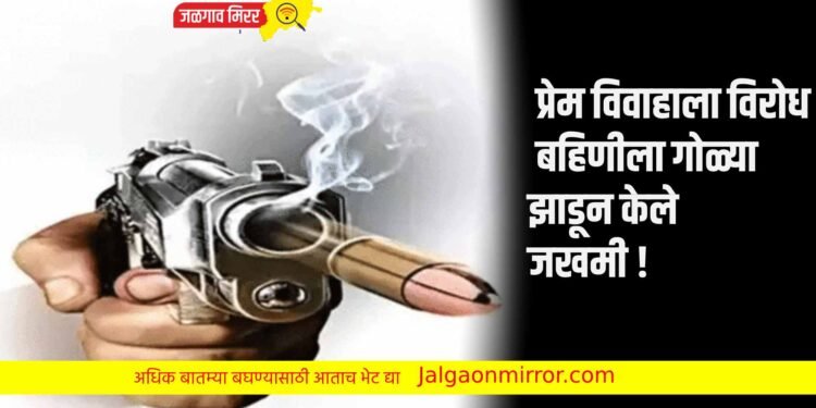 प्रेम विवाहाला विरोध ; बहिणीला गोळ्या झाडून केले जखमी !