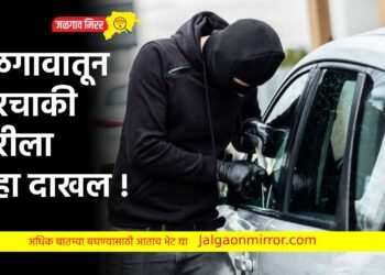 जळगावातून चारचाकी चोरीला ; गुन्हा दाखल !