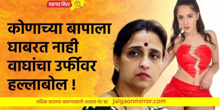 कोणाच्या बापाला घाबरत नाही ; वाघांचा उर्फीवर हल्लाबोल !