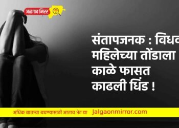 संतापजनक : विधवा महिलेच्या तोंडाला काळे फासत काढली धिंड !